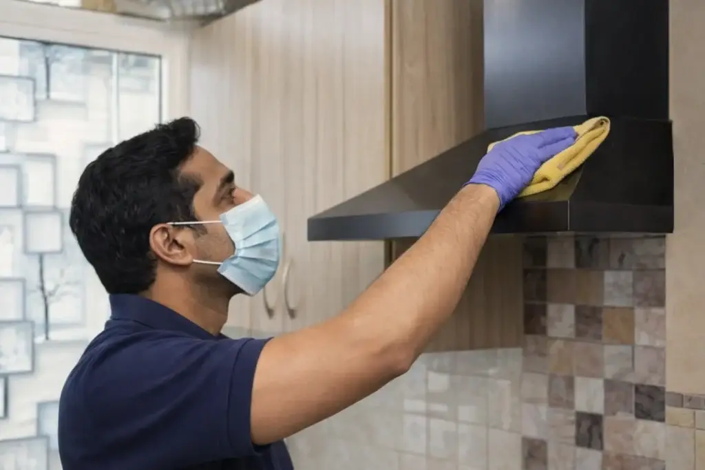 Kitchen chimney cleaning and repair service in ECIL