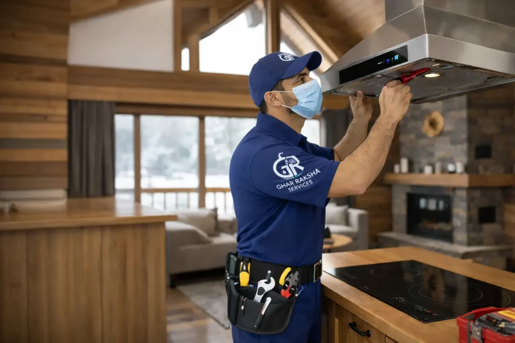 Professional kitchen chimney installation in Hyderabad by certified technicians